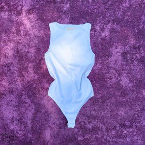 Basic White ⋆ Ribbed Onesie ~